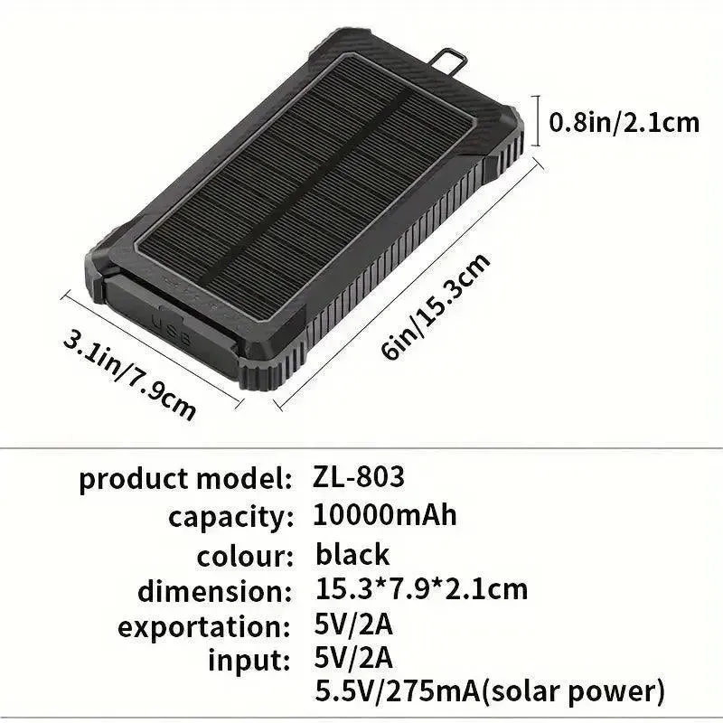 Ultimate Portable Solar Power Bank (10000 mAh)