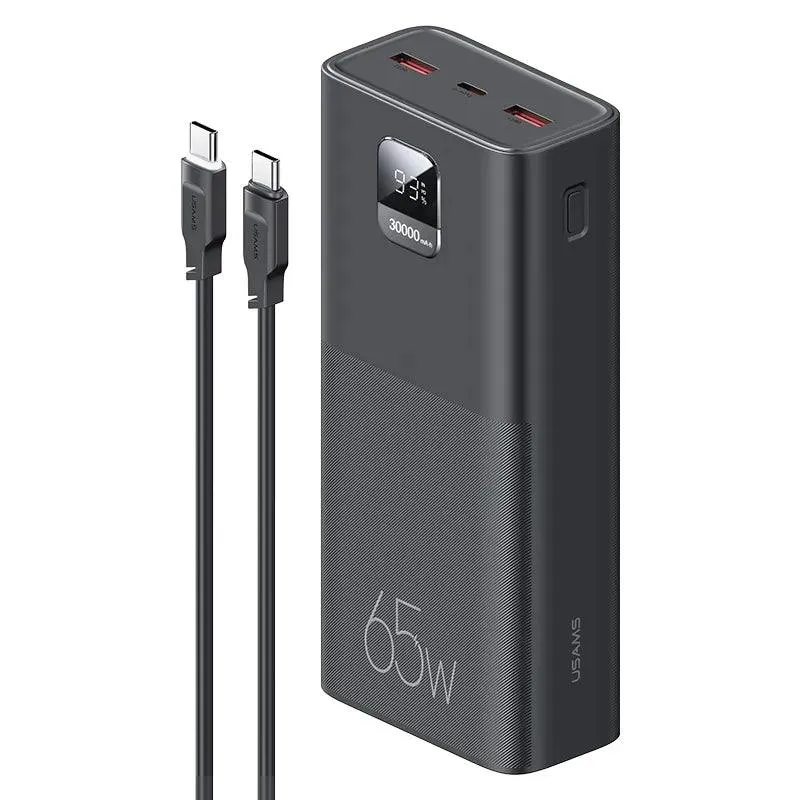 USAMS 30000mAh Fast Charge Power Bank: Your Perfect Travel Companion