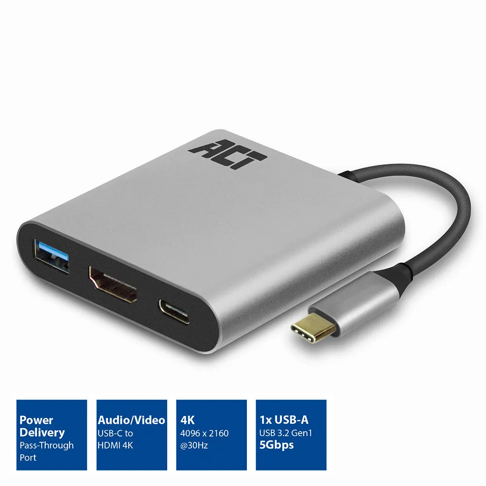 USB-C to HDMI multiport adapter 4K, USB hub, PD pass through