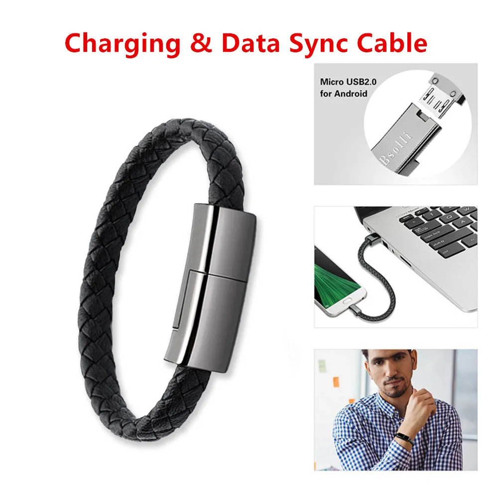 USB charging cable for iPhone 14/13 Max, USB-C, and micro cable