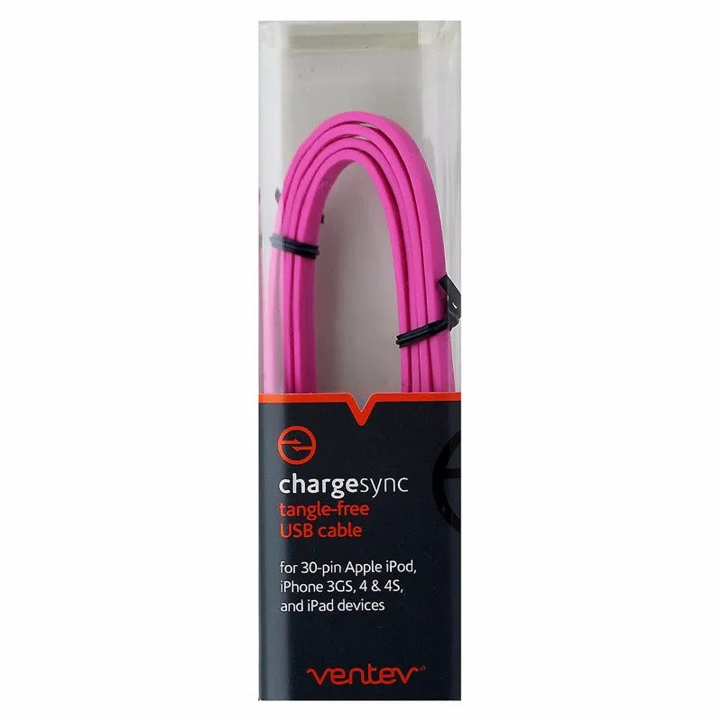 Ventev ( 529927)  Charge/Sync tangle-free USB Cable for 30 Pin Devices - Pink