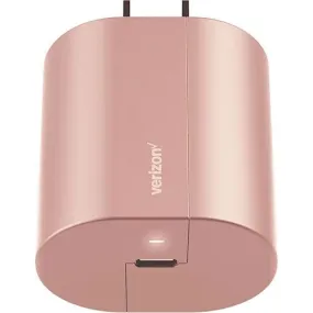 Verizon 27W Fast Charge Single USB-C (Type C) Wall Charging Adapter - Rosegold