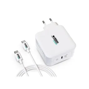 Wall Charger   USB C Cable Urban Factory GSC10UF White