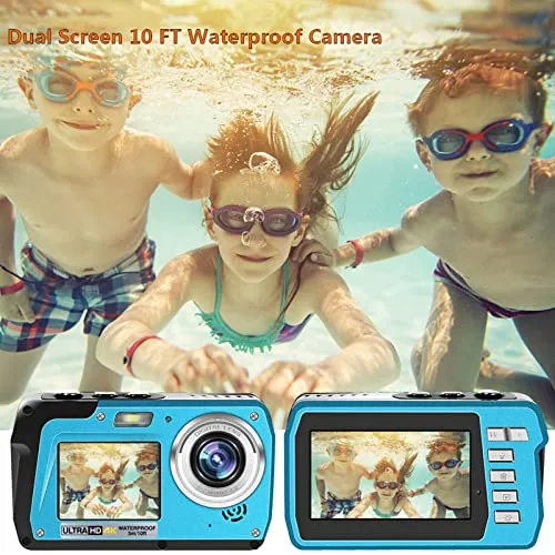 Waterproof Camera Underwater Cameras 4K30FPS 56MP Full HD