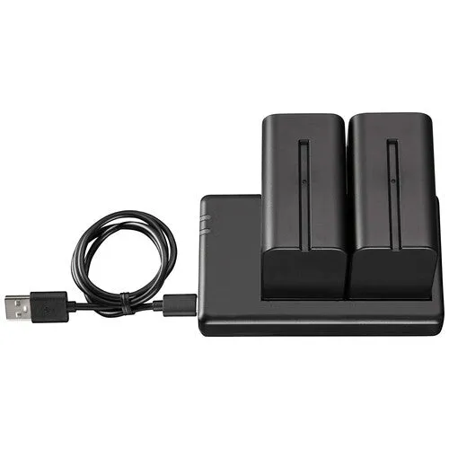 Westcott NP-F970 Dual Battery Pack with Charger (7.4V, 6600mAh)