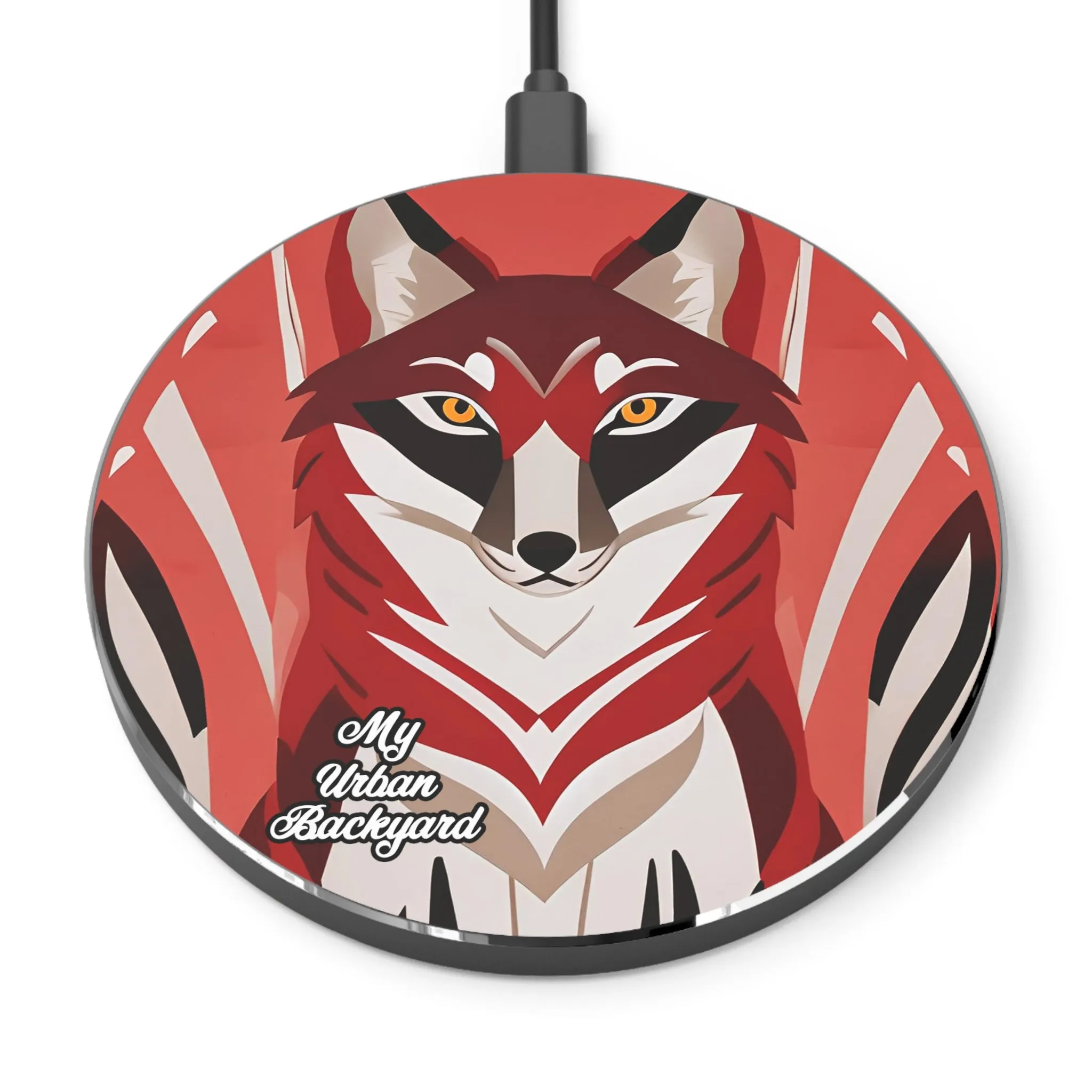 Wireless Cell Phone Charger for iPhone or Android - Scarlet Coyote