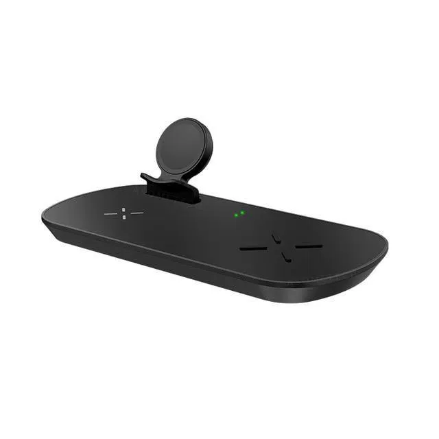 Wireless Charger Pad 3 in 1 for Samsung Galaxy Watch Active for Galaxy Buds 10W QI Wireless