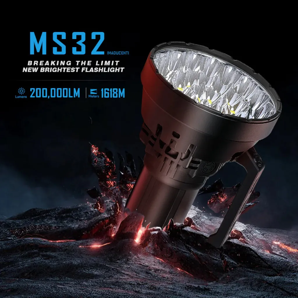 WORLDS BRIGHTEST Flashlight | Imalent MS32 | 200,000 Lumens