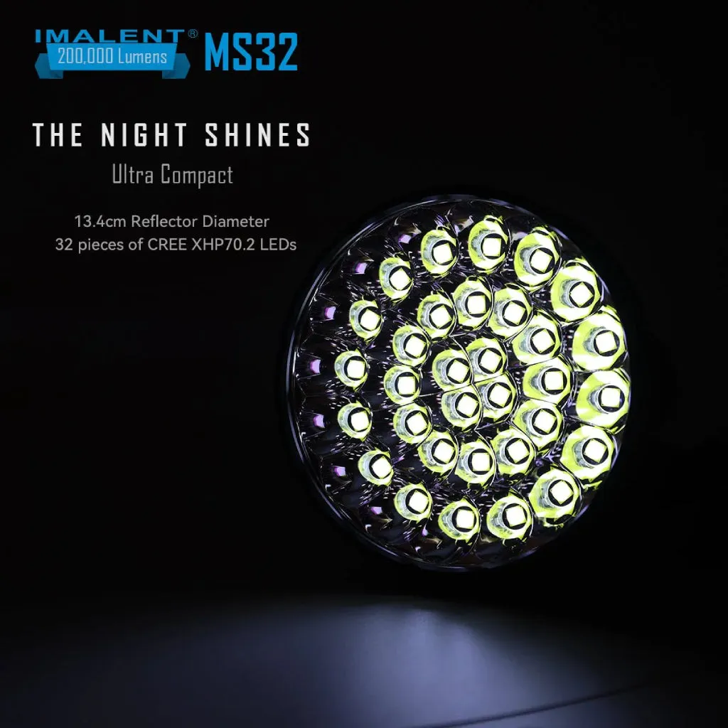 WORLDS BRIGHTEST Flashlight | Imalent MS32 | 200,000 Lumens